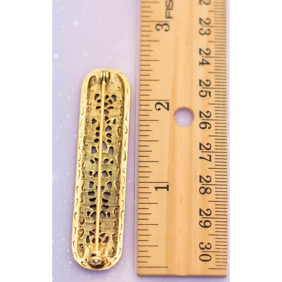 Vintage Victorian Golden Capsule Brooch | J25 - Picture 2 of 2